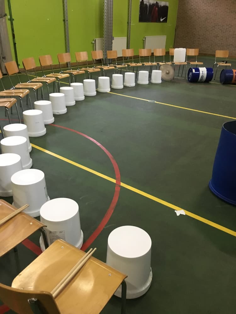 bucket drumming