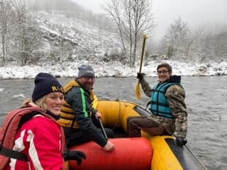 Winter rafting in the Ardennes - Header