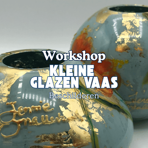 Workshop kleine glazen vaas beschilderen header image