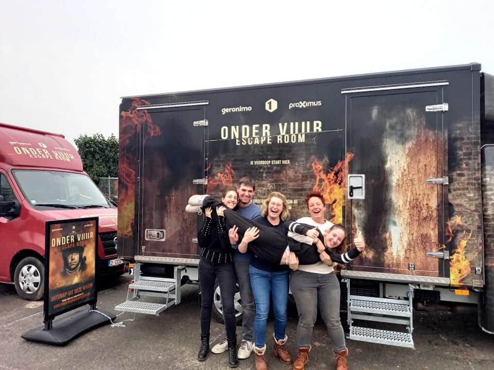 Onder Vuur: escape room on wheels header image